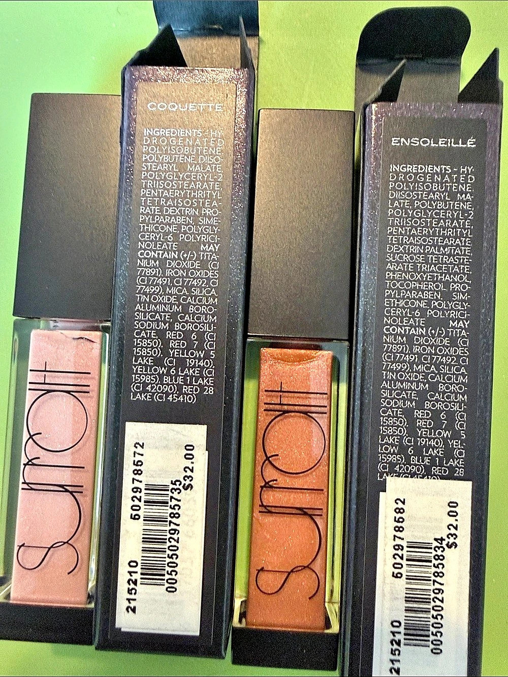 COQUETTE Lip Lustre Lipstick Duo in Pink & Brown NWT
